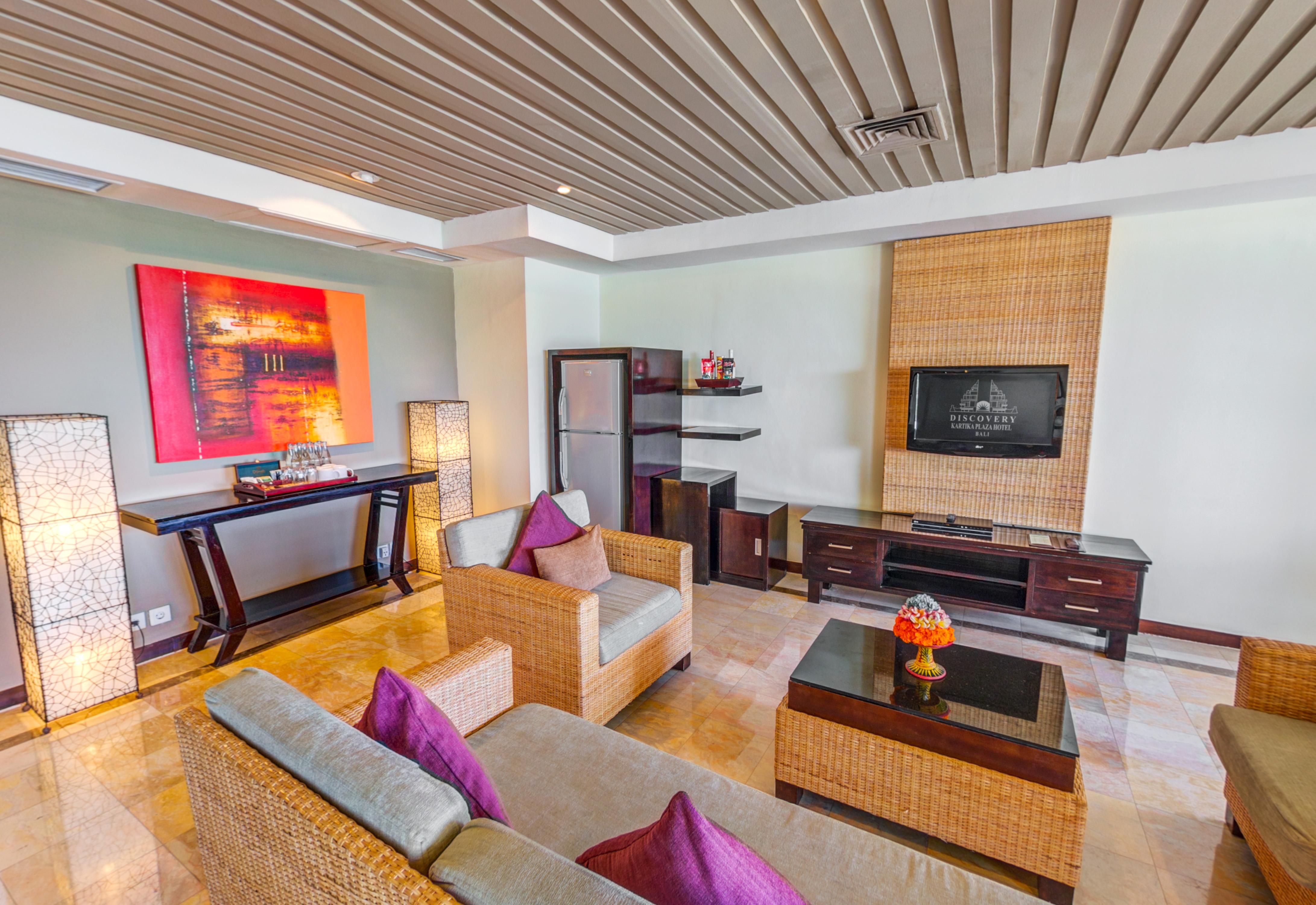 Discovery Kartika Plaza Hotel Kuta Lombok Exterior foto Living room